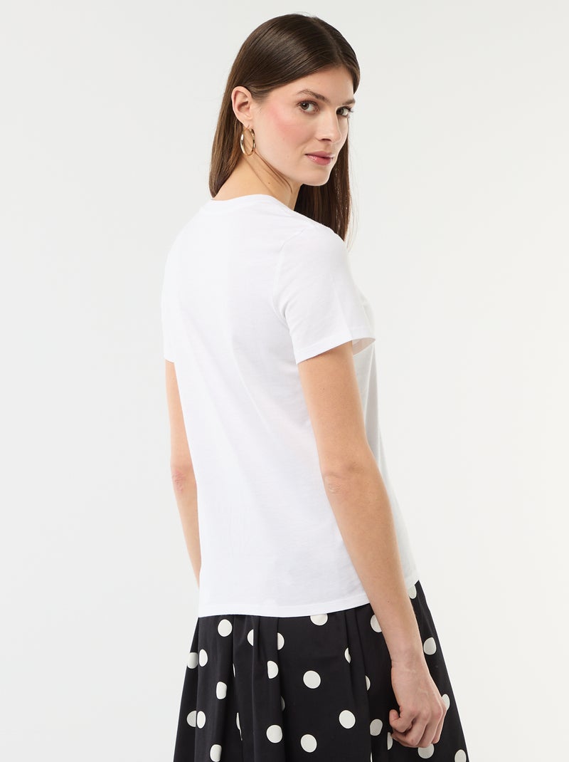 T-shirt met print Wit - Kiabi