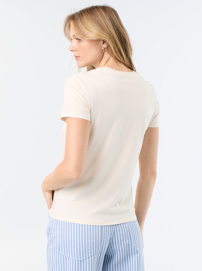 T-shirt met print Wit - Kiabi