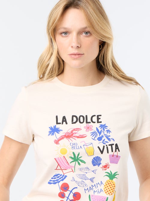 T-shirt met print - Kiabi