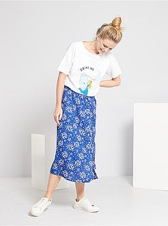 Damesmode maat 34-48 - T-shirt met print - Kiabi