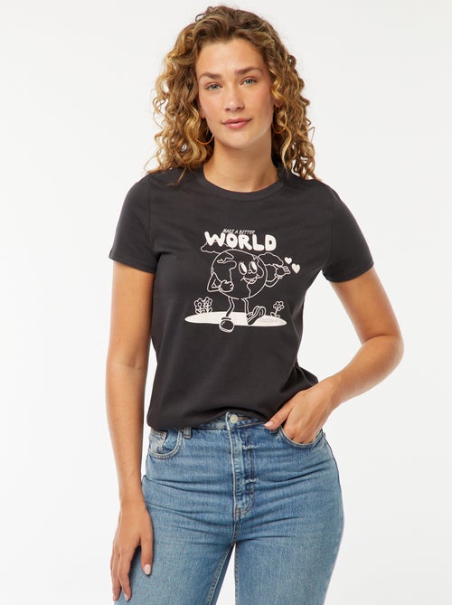 T-shirt met print - Kiabi