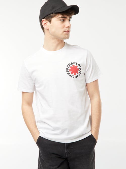 T-shirt met 'Red Hot Chili Peppers'-print - Kiabi