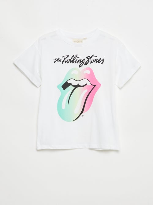 T-shirt met 'Rolling Stones'-print van katoen - Kiabi