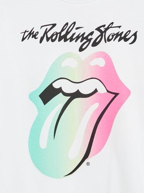 T-shirt met 'Rolling Stones'-print van katoen - Kiabi