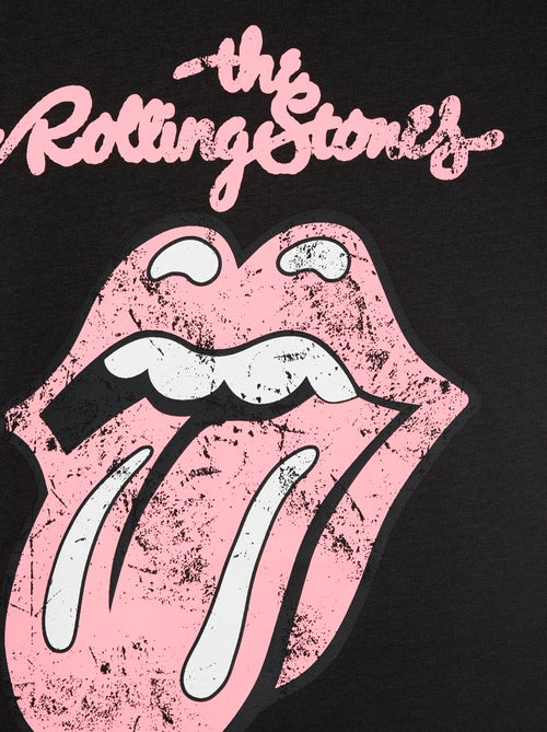 T-shirt met 'Rolling Stones'-print van katoen - Kiabi