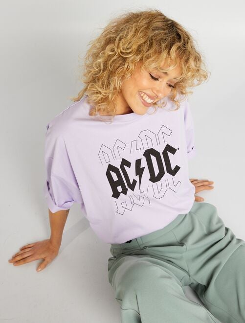 T-shirt met ronde hals 'AC/DC' - Kiabi