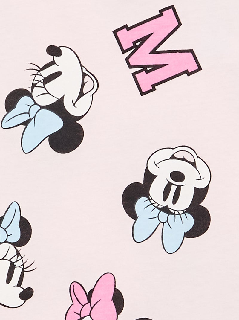T-shirt met ronde hals en korte mouwen 'Minnie' 'Disney' Rose - Kiabi