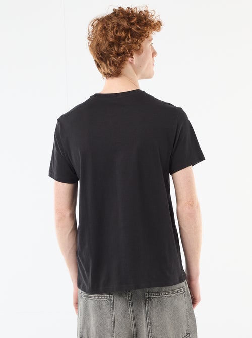 T-shirt met ronde hals en print van katoen - Kiabi