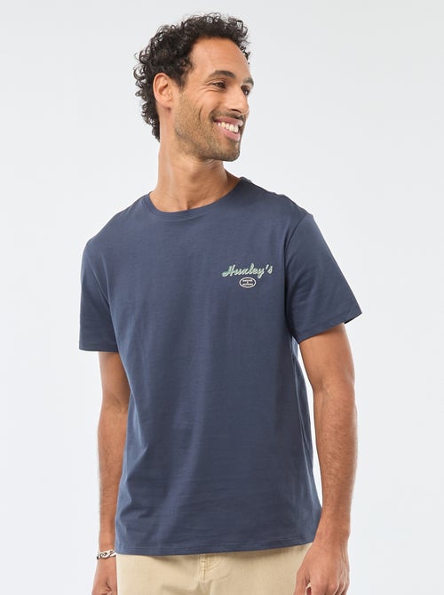 T-shirt met ronde hals, korte mouwen en print - Kiabi