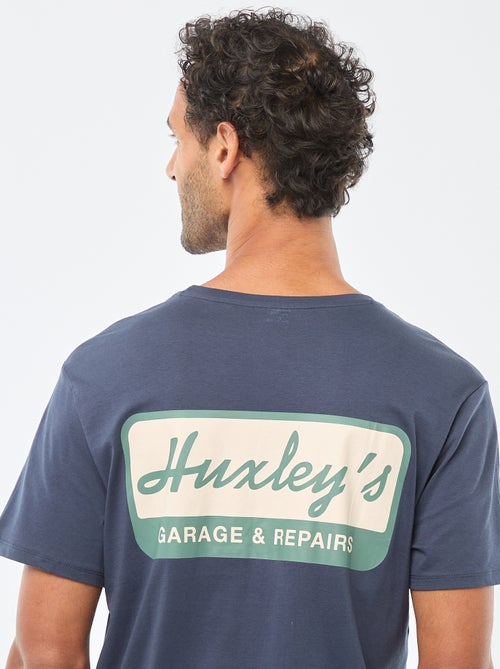 T-shirt met ronde hals, korte mouwen en print - Kiabi