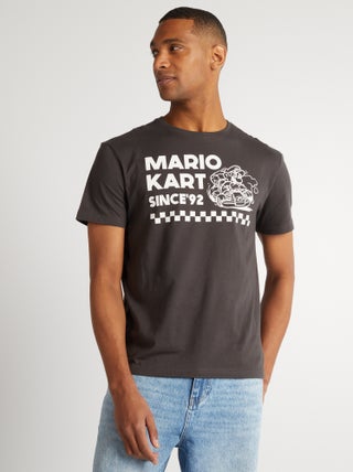T-shirt met ronde hals 'Mario'