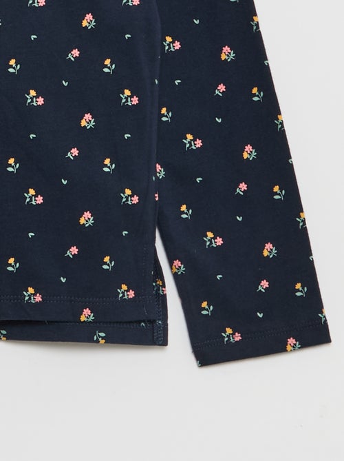 T-shirt met ronde hals met sierboordje - So Easy - Kiabi