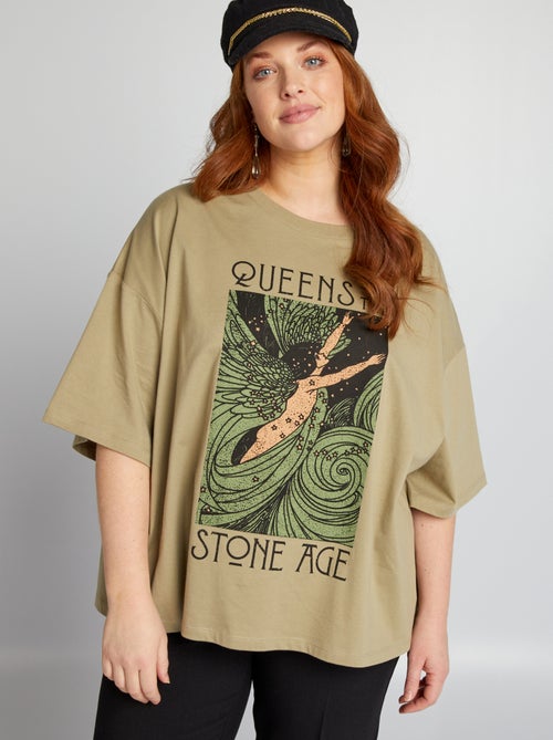 T-shirt met ronde hals 'Queens of the Stone Age' - Kiabi