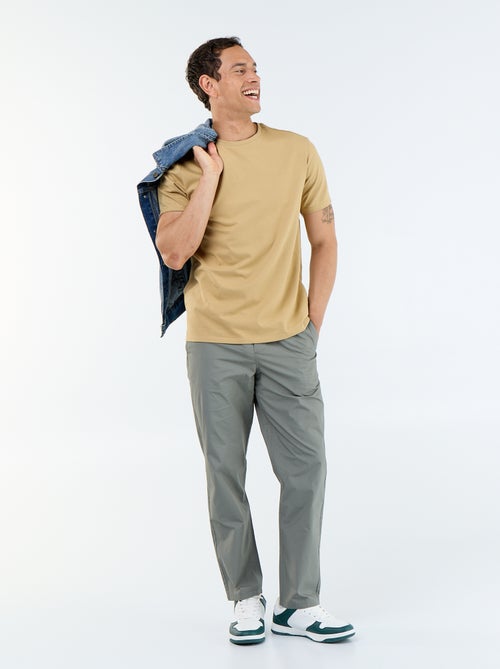 T-shirt met ronde hals van katoen - Tough Cotton™ - Kiabi