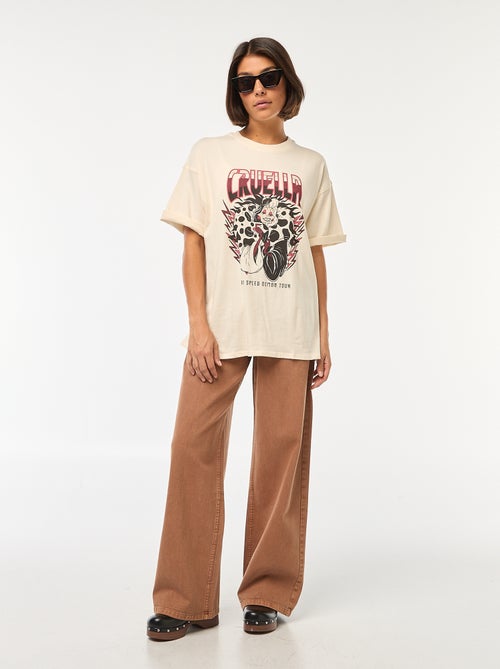 T-shirt met ronde hals 'Villains' 'Disney' - Kiabi