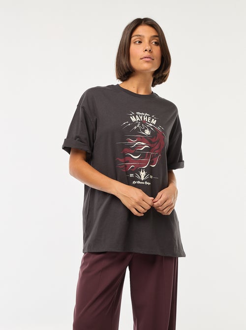 T-shirt met ronde hals 'Villains' 'Disney' - Kiabi