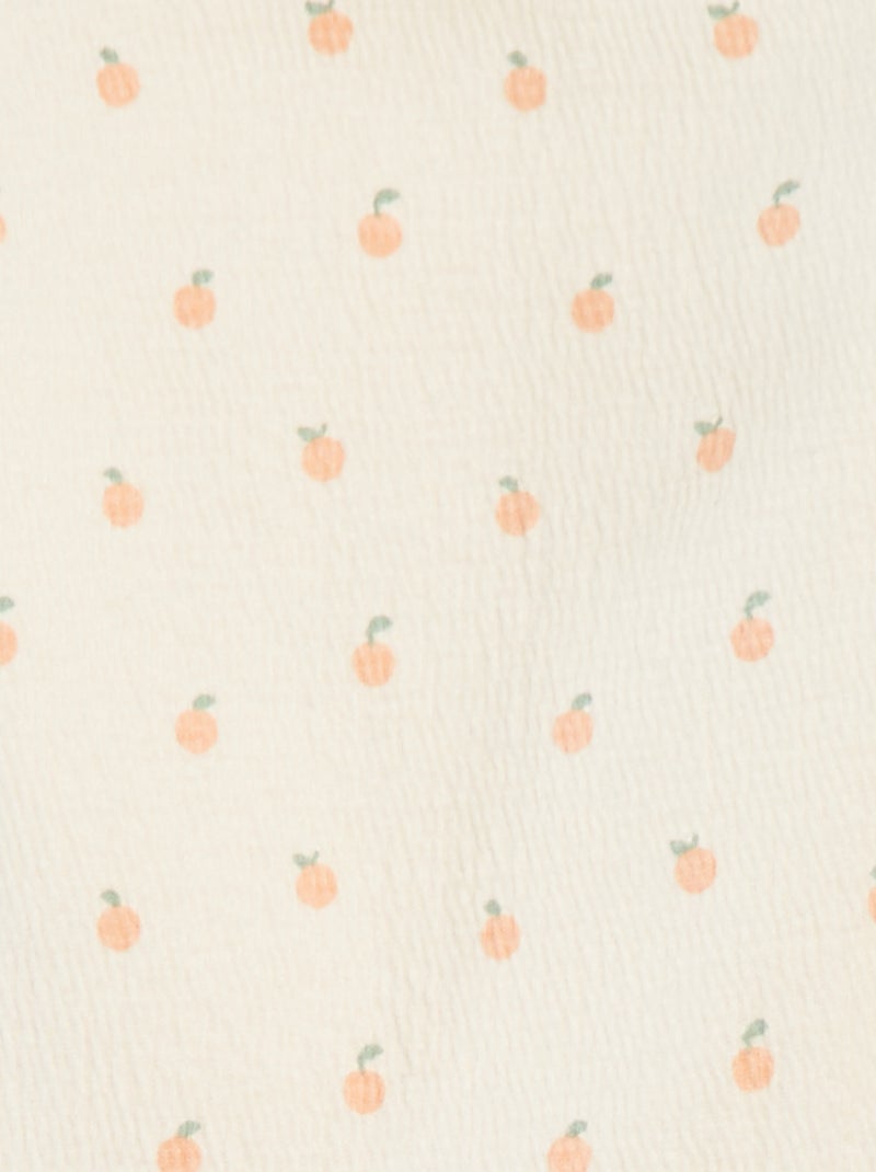 T-shirt met ruches en print ROSE - Kiabi