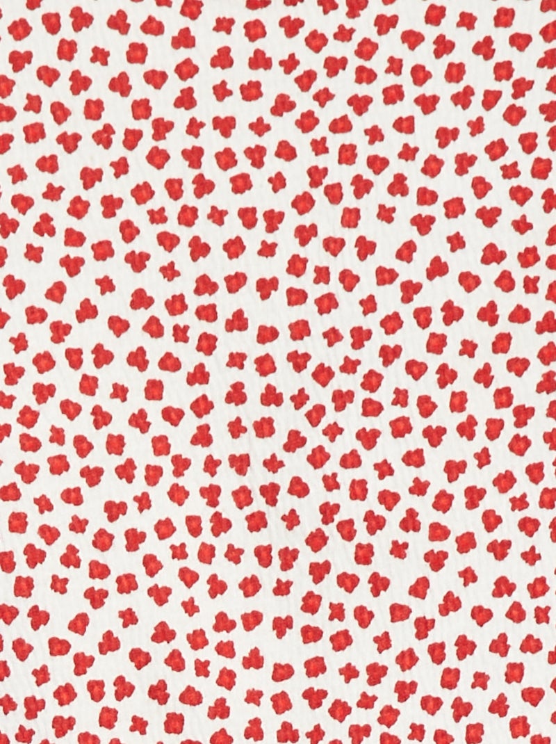 T-shirt met ruches en print WIT - Kiabi