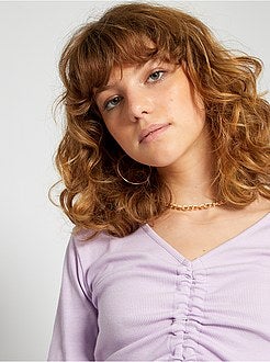 T-shirt met schuiflint - Kiabi