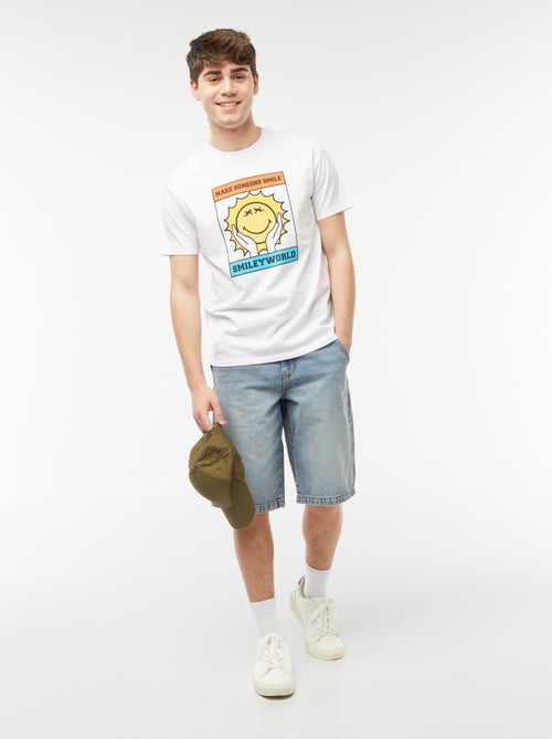 T-shirt met 'Smiley World'-print - Kiabi