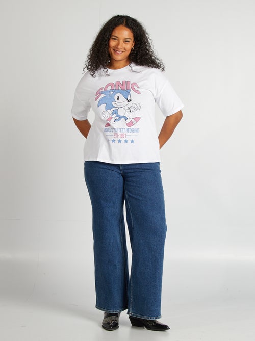 T-shirt met 'Sonic'-print - Kiabi