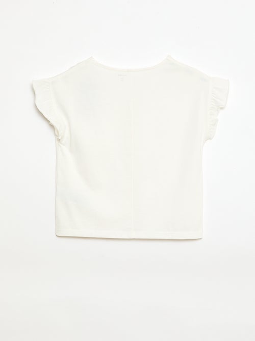 T-shirt met speelse knoopjes - Kiabi