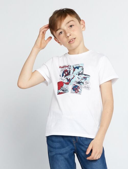 T-shirt met 'Spider-Man'-print - Makkelijk aan te trekken - Kiabi