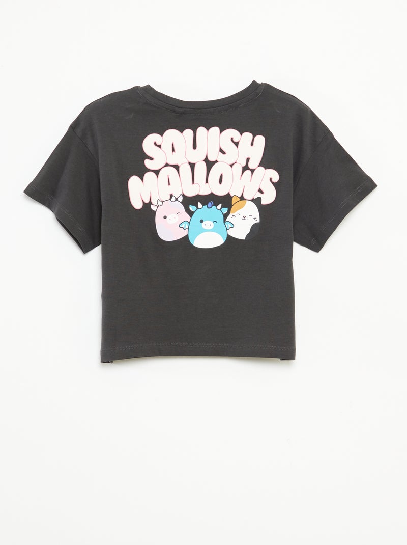 T-shirt met 'Squishmallows'-print en korte mouwen ZWART - Kiabi
