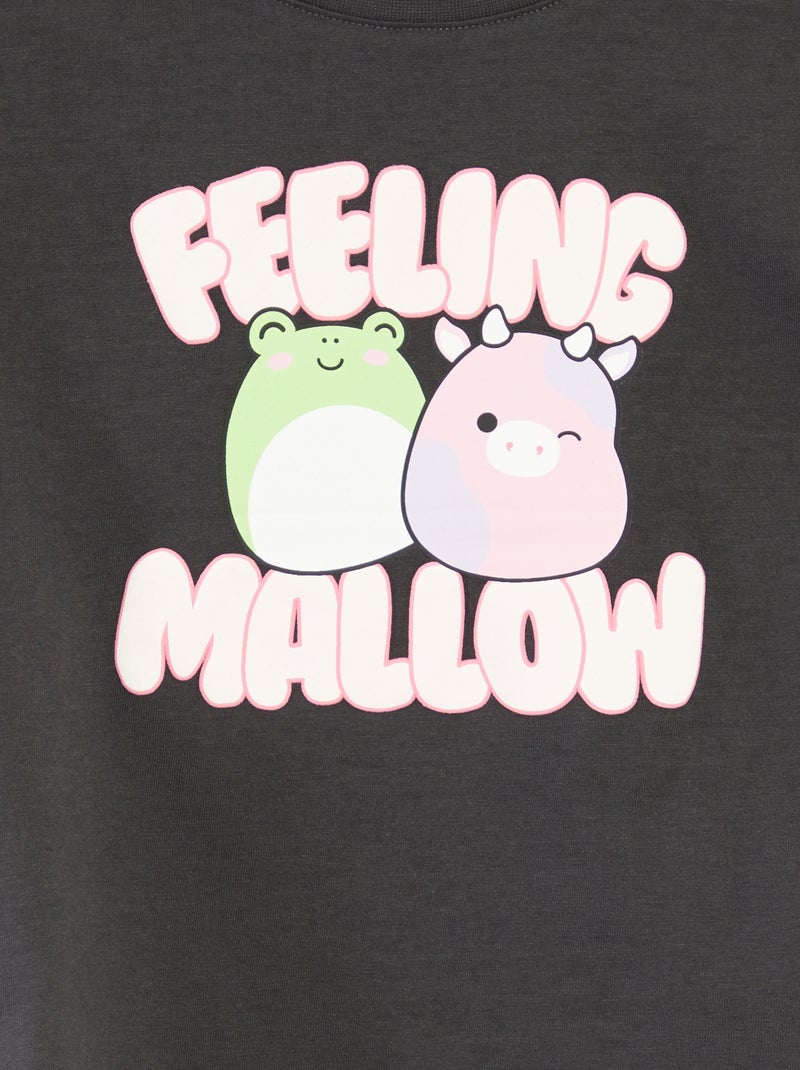 T-shirt met 'Squishmallows'-print en korte mouwen ZWART - Kiabi