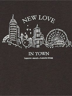 T-shirt met stadsprint - Kiabi