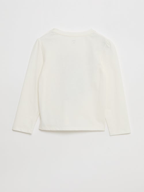 T-shirt met 'Stitch'-print en korte mouwen - gemakkelijk aan te trekken collectie - Kiabi