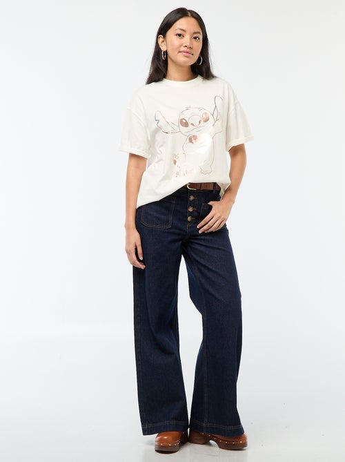 T-shirt met 'Stitch'-print - Kiabi