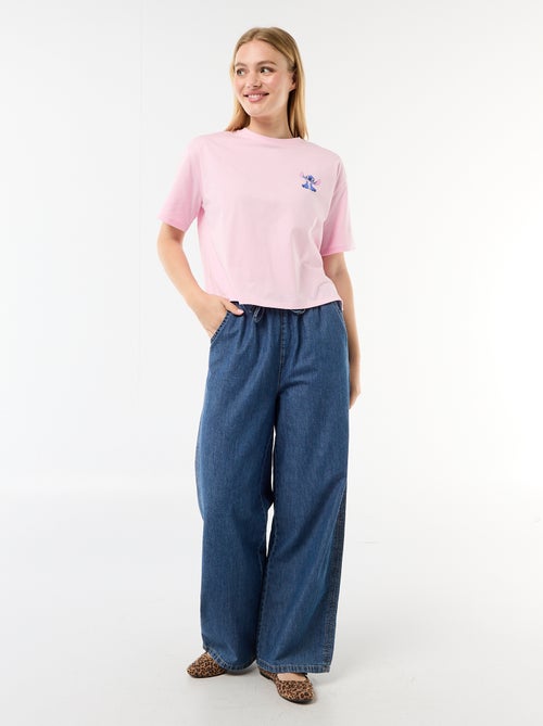 T-shirt met 'Stitch'-print - Kiabi