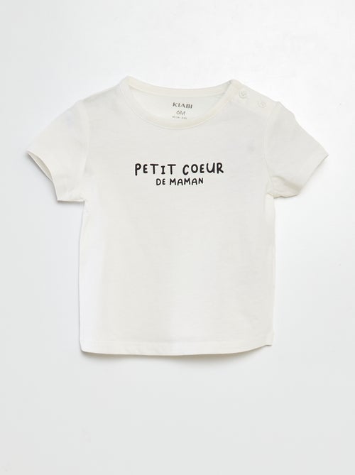 T-shirt met tekst - Kiabi
