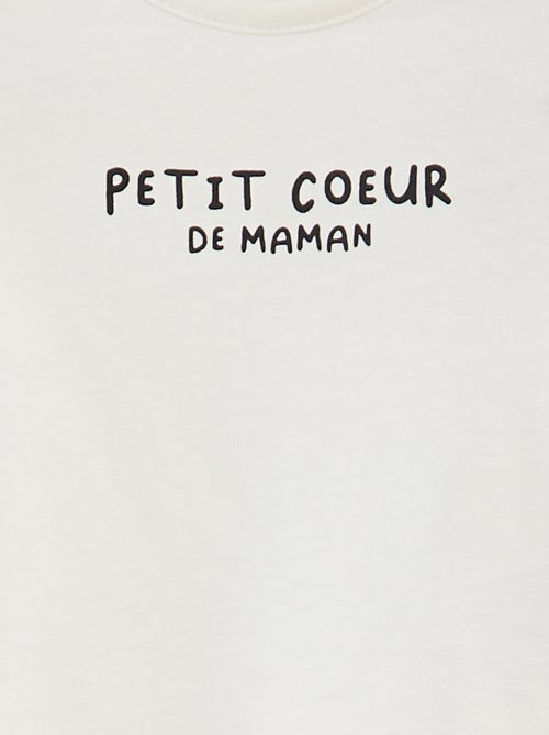 T-shirt met tekst - Kiabi