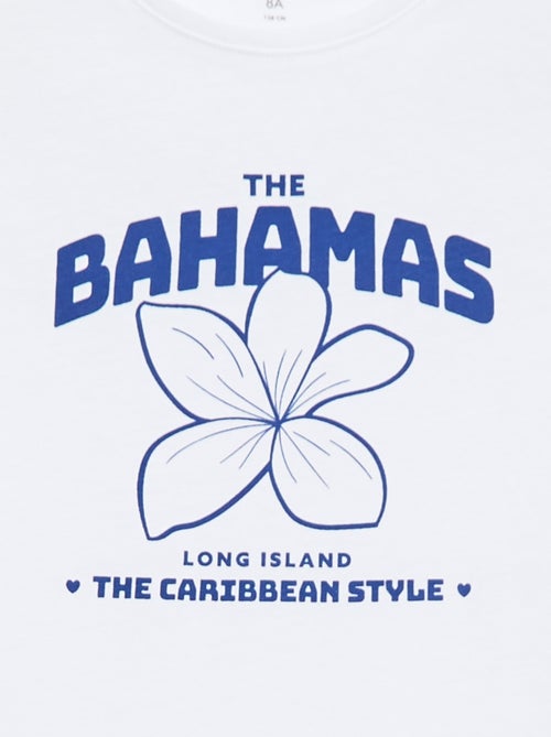 T-shirt met tekstboodschap en korte mouwen - Kiabi