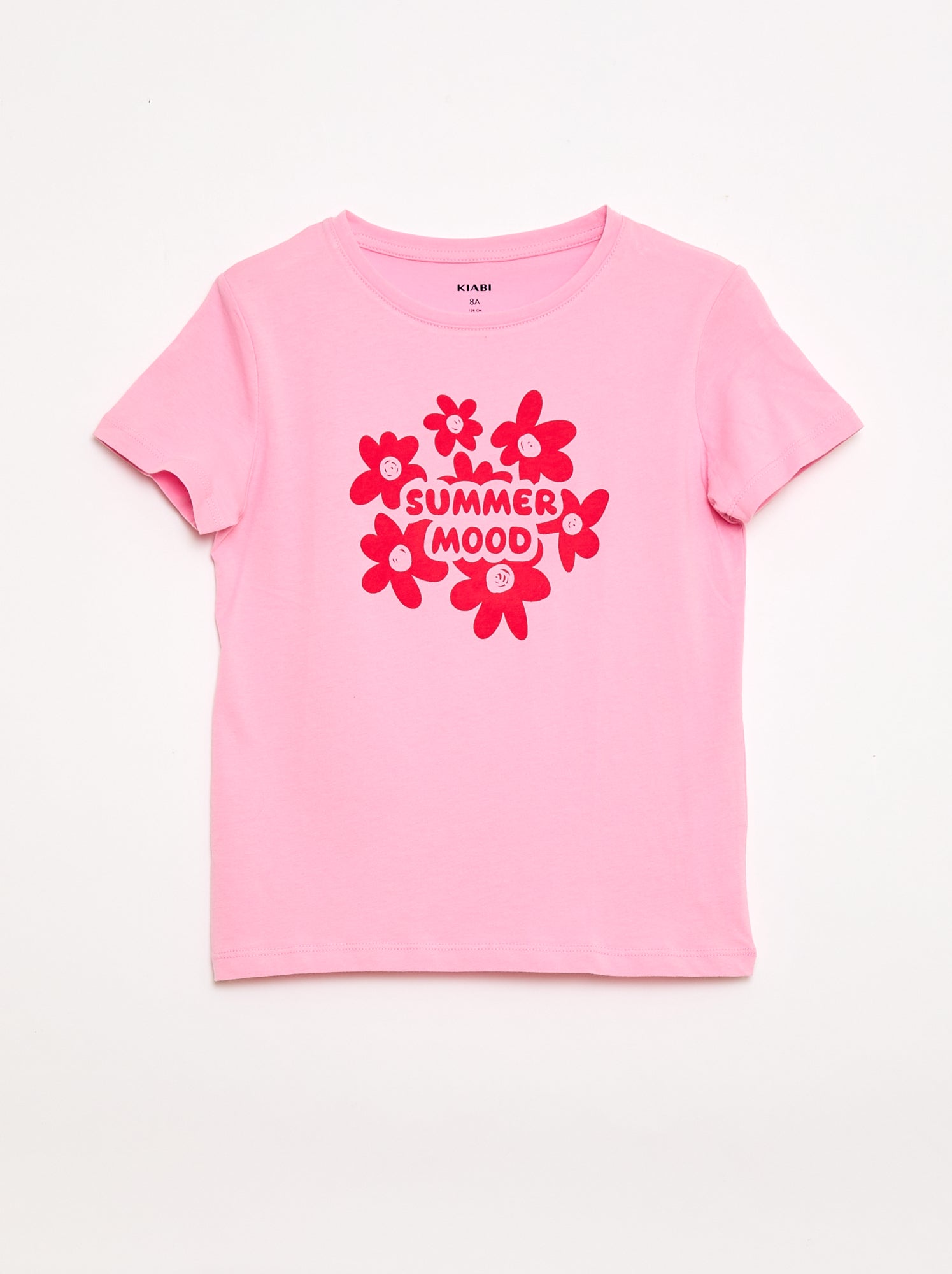 T-shirt met tekstboodschap en korte mouwen