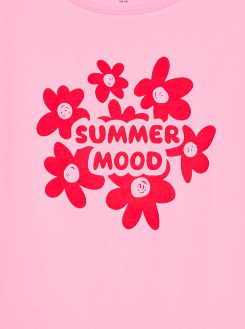 T-shirt met tekstboodschap en korte mouwen - Kiabi