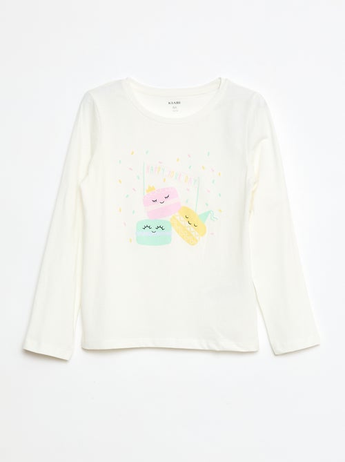 T-shirt met tekstopdruk - Kiabi