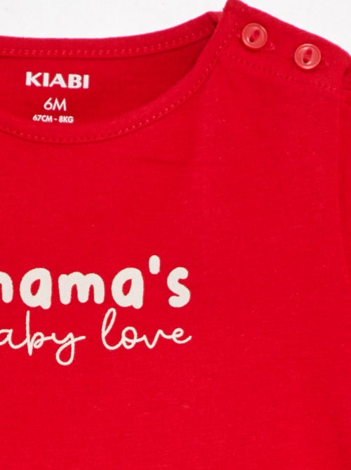 T-shirt met tekstopdruk - Kiabi