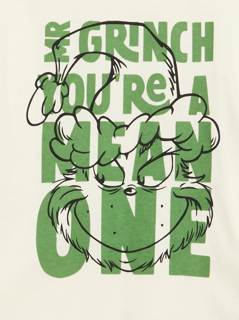 T-shirt met The Grinch-print Wit - Kiabi