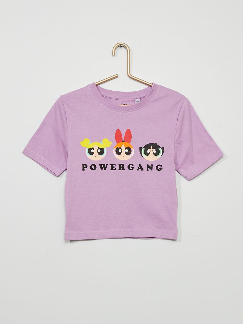 T-shirt met The Powerpuff Girls-print PAARS - Kiabi