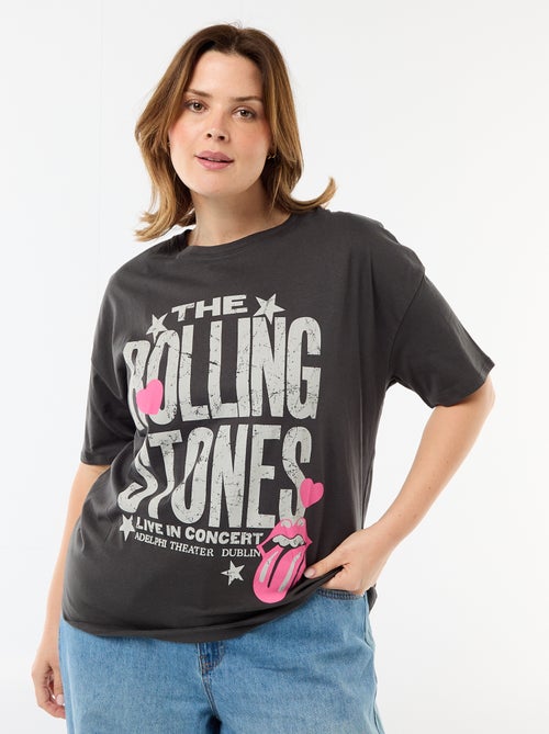 T-shirt met 'The Rolling Stones' print en korte mouwen - Kiabi