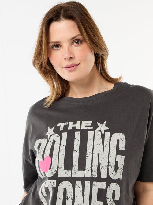 T-shirt met 'The Rolling Stones' print en korte mouwen - Kiabi