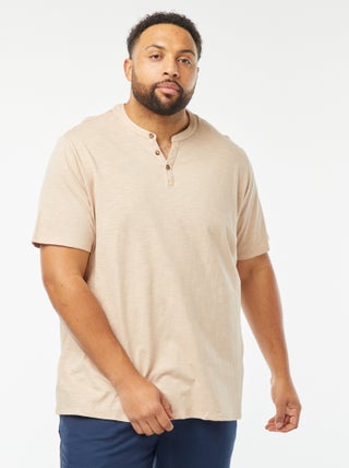 T-shirt met tuniekhals