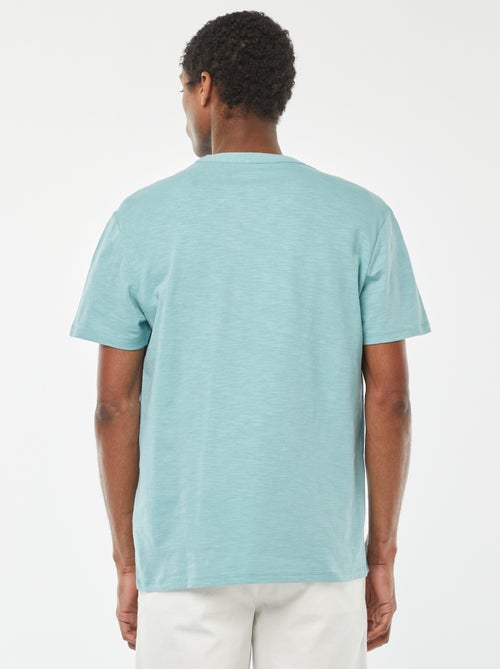 T-shirt met tuniekhals en korte mouw - Kiabi