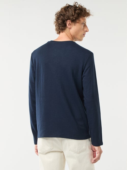 T-shirt met tuniekhals en lange mouw - Kiabi