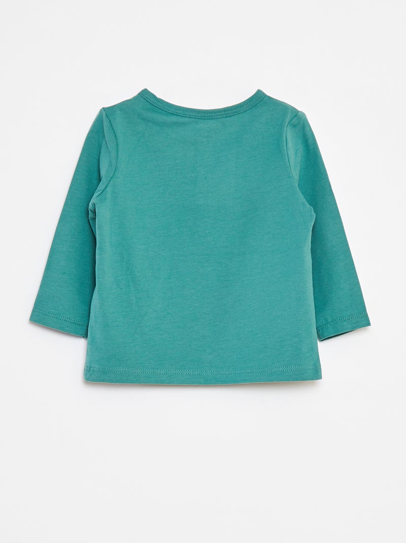 T-shirt met tuniekhals Groen - Kiabi
