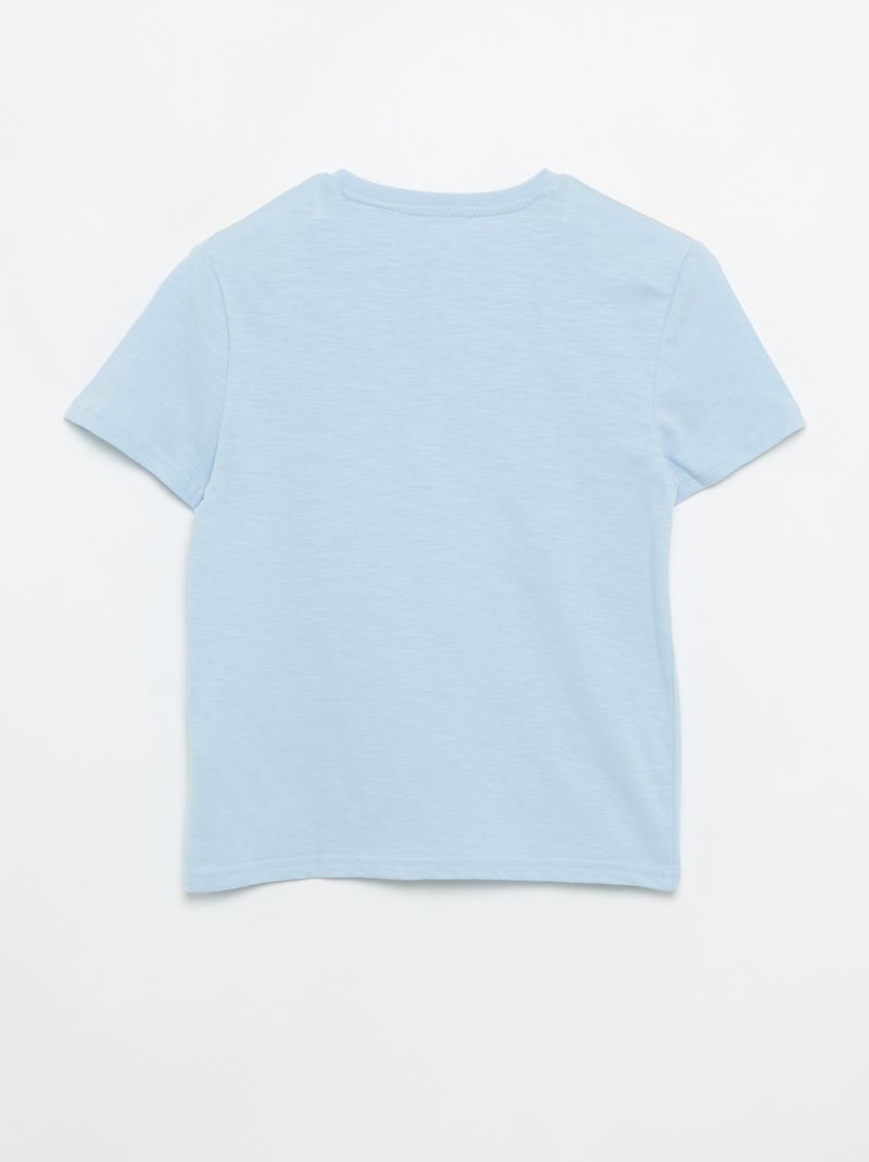 T-shirt met tuniekkraag Blauw - Kiabi