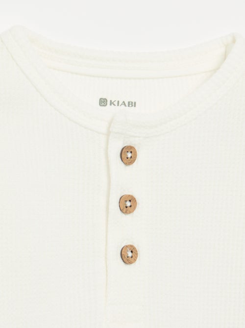 T-shirt met Tunisische kraag - Kiabi T-shirt met Tunisische kraag - Kiabi
